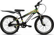 Велосипед FARAON V2007 20" (2022) черно-зеленый